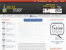 Tablet Screenshot of nextstagearts.org